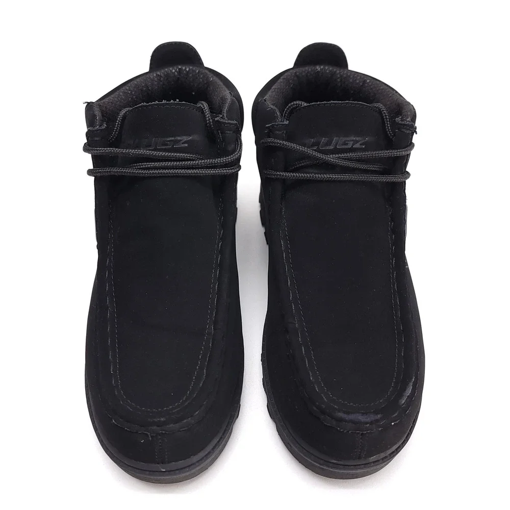 Lugz Fringe Mid Mens 8 Black Moc Toe Chukka Boots MFRGD-001